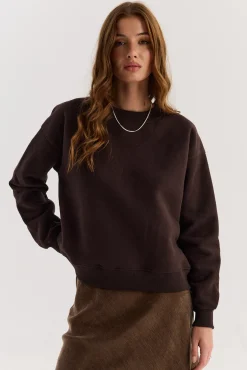 TALYA Bluzy|Bluzy^Bluza Chilly dark chocolate