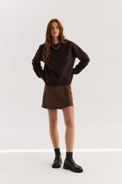 TALYA Bluzy|Bluzy^Bluza Chilly dark chocolate