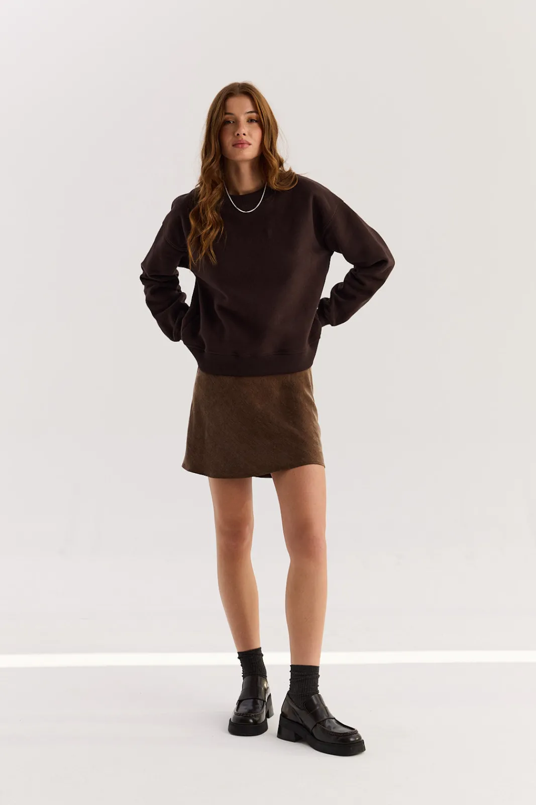 TALYA Bluzy|Bluzy^Bluza Chilly dark chocolate