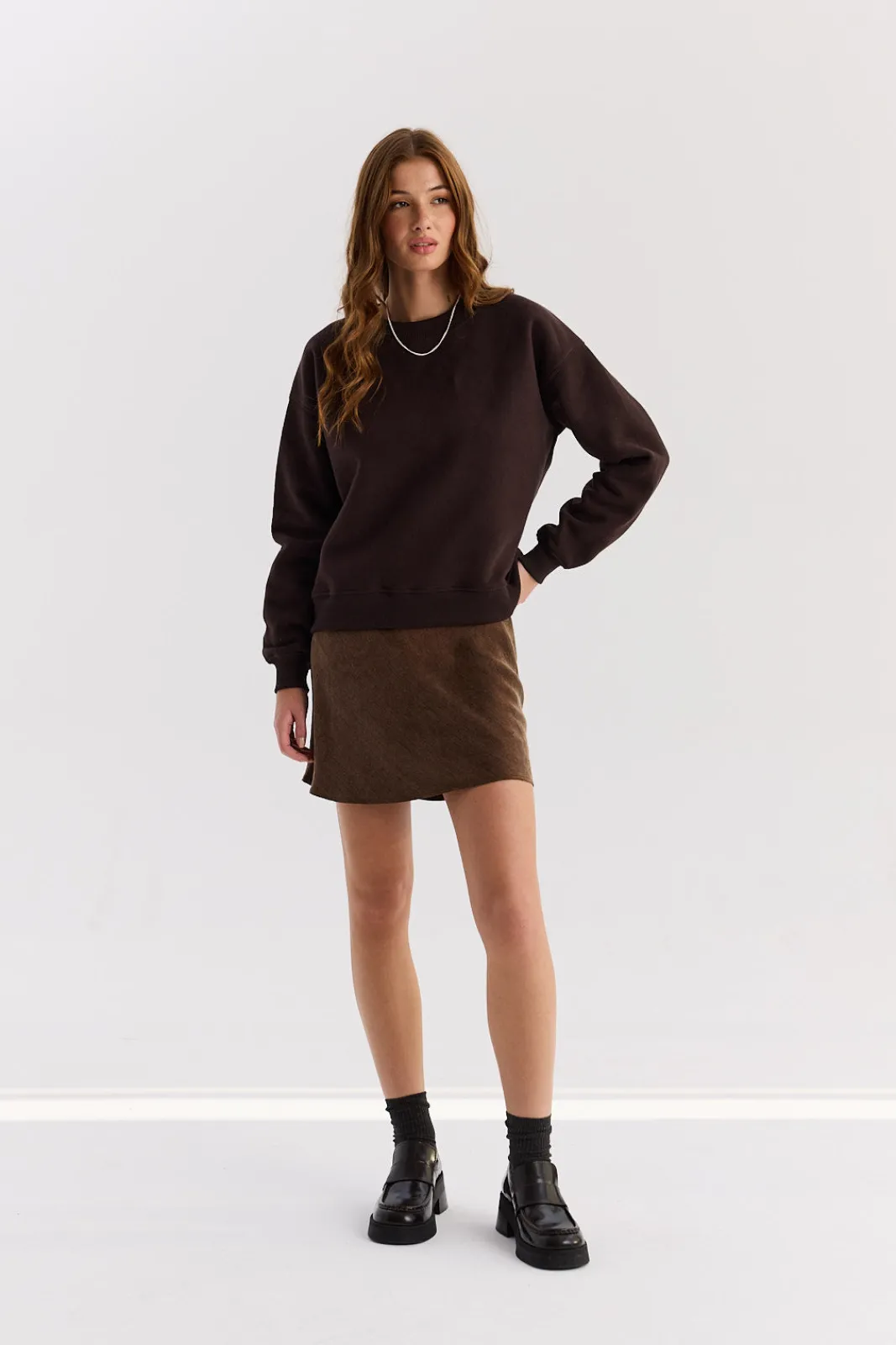 TALYA Bluzy|Bluzy^Bluza Chilly dark chocolate