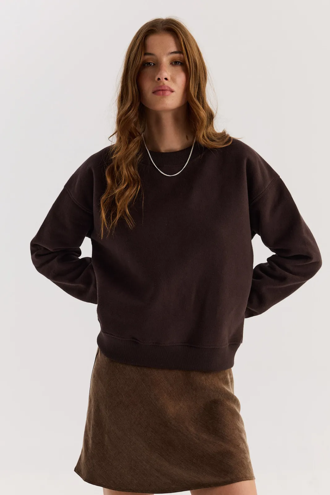TALYA Bluzy|Bluzy^Bluza Chilly dark chocolate