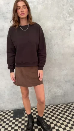 TALYA Bluzy|Bluzy^Bluza Chilly dark chocolate