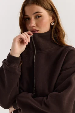 TALYA Bluzy|Bluzy^Bluza Frankie dark chocolate