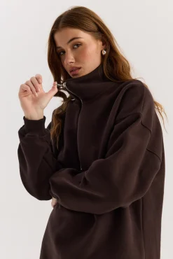 TALYA Bluzy|Bluzy^Bluza Frankie dark chocolate