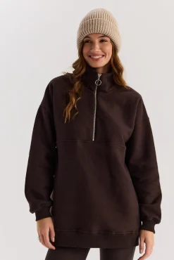 TALYA Bluzy|Bluzy^Bluza Frankie dark chocolate