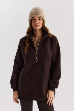 TALYA Bluzy|Bluzy^Bluza Frankie dark chocolate
