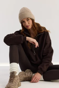 TALYA Bluzy|Bluzy^Bluza Frankie dark chocolate