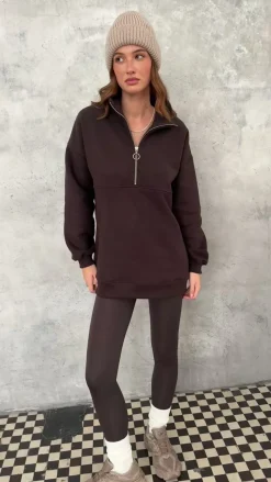TALYA Bluzy|Bluzy^Bluza Frankie dark chocolate