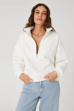 TALYA Bluzy|Bluzy^Bluza Frankie short cream