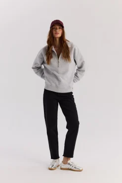TALYA Bluzy|Bluzy^Bluza Frankie short light grey melange