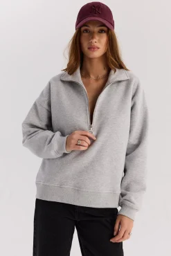 TALYA Bluzy|Bluzy^Bluza Frankie short light grey melange