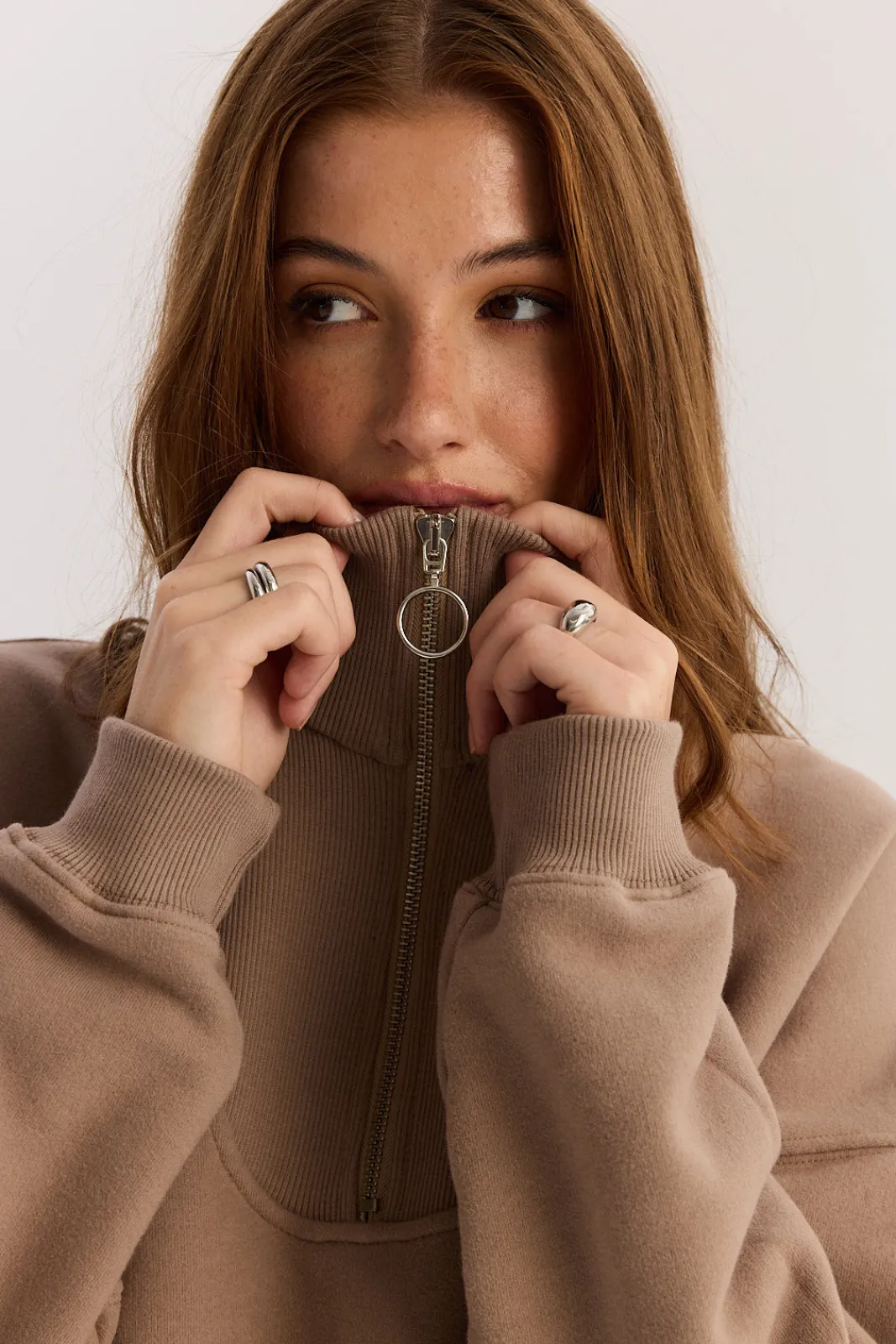 TALYA Bluzy|Bluzy^Bluza Zipi frappe