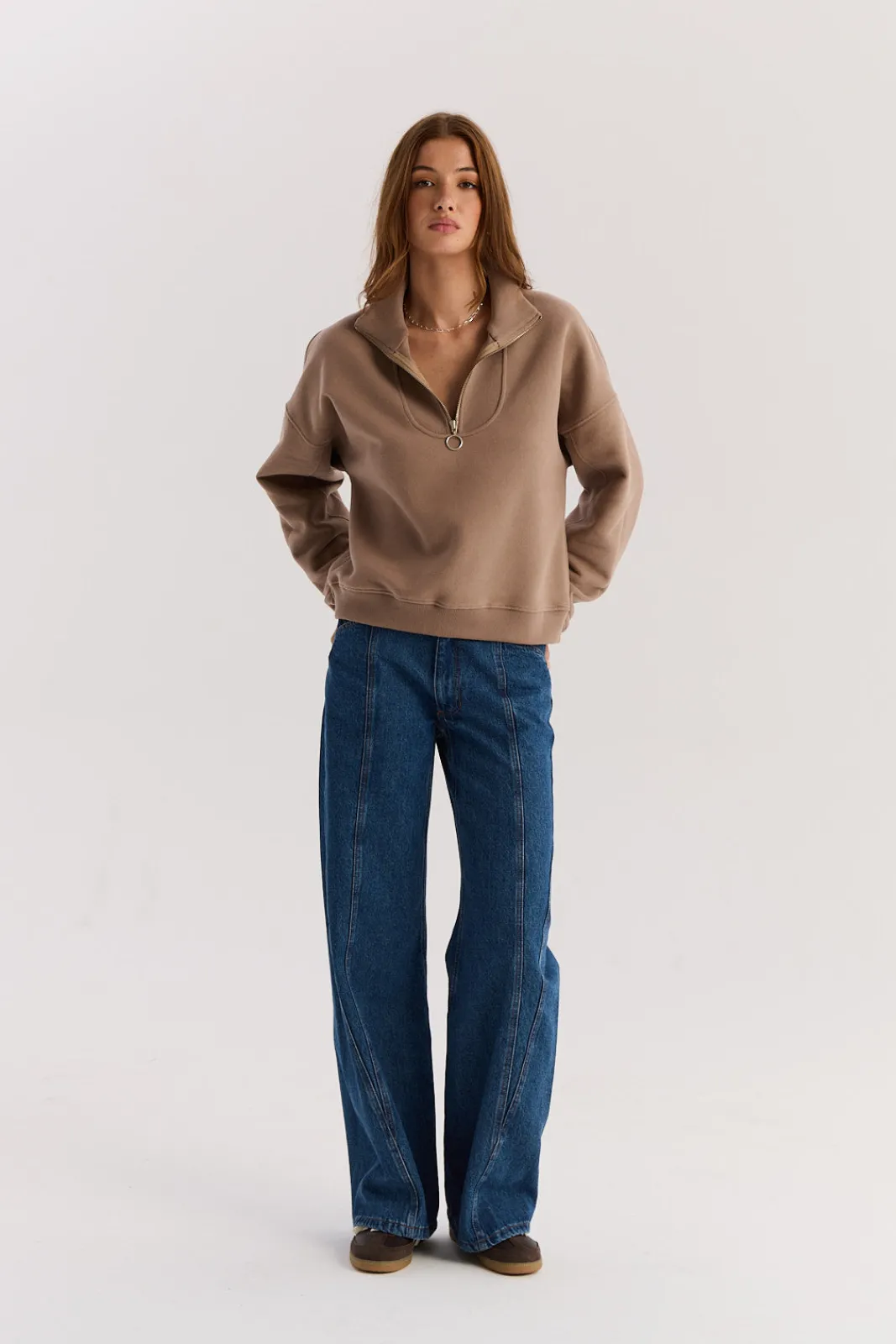 TALYA Bluzy|Bluzy^Bluza Zipi frappe