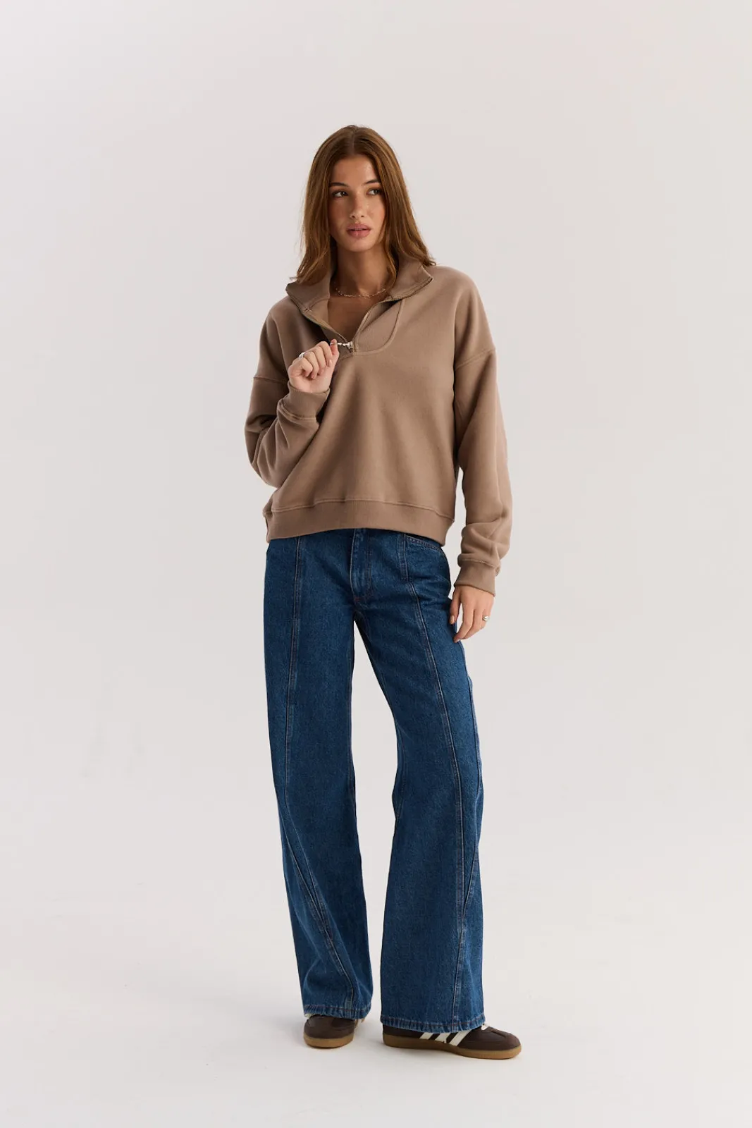 TALYA Bluzy|Bluzy^Bluza Zipi frappe