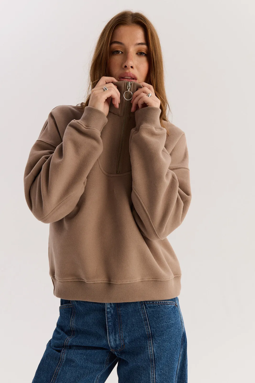 TALYA Bluzy|Bluzy^Bluza Zipi frappe
