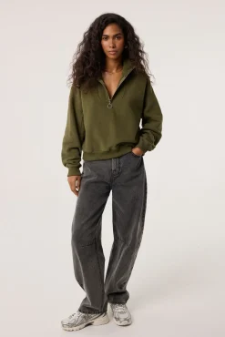 TALYA Bluzy|Bluzy^Bluza Zipi khaki
