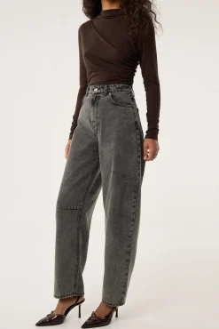 TALYA Spodnie^Jeansy Barrel grey
