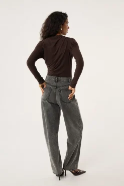 TALYA Spodnie^Jeansy Barrel grey