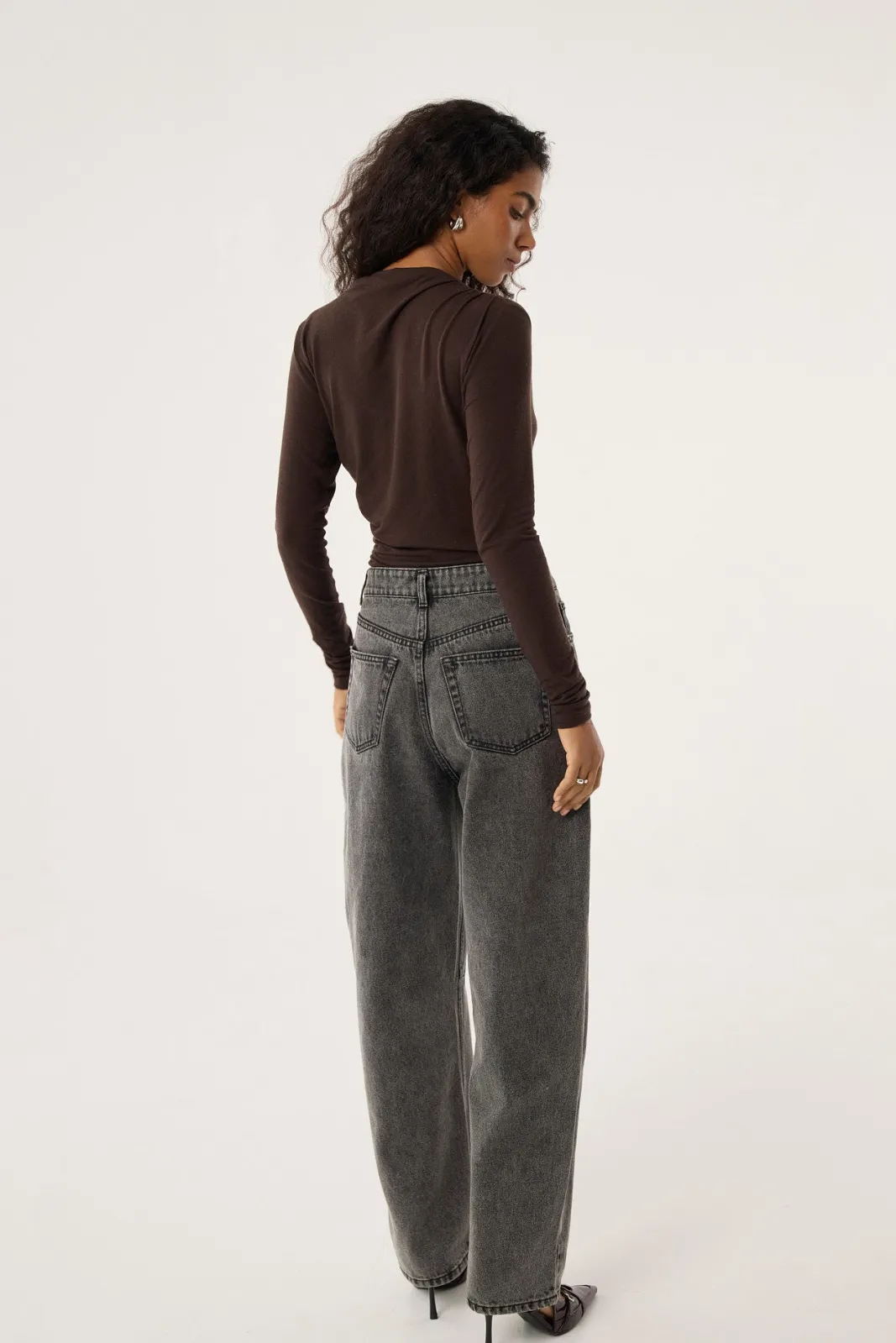 TALYA Spodnie^Jeansy Barrel grey