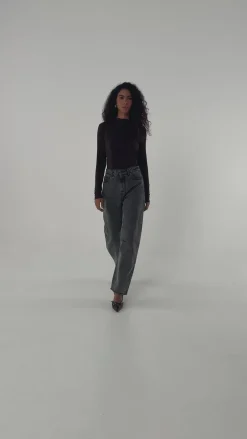 TALYA Spodnie^Jeansy Barrel grey