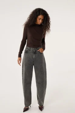 TALYA Spodnie^Jeansy Barrel grey