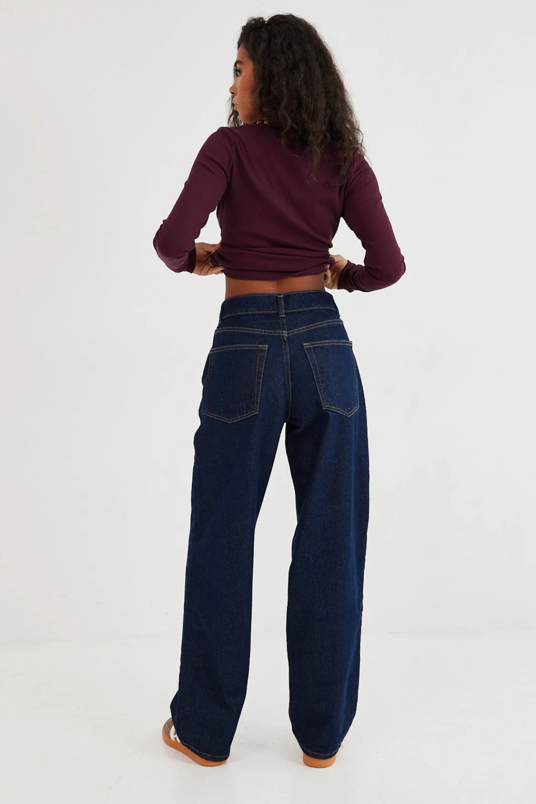TALYA Spodnie^Jeansy Parker navy