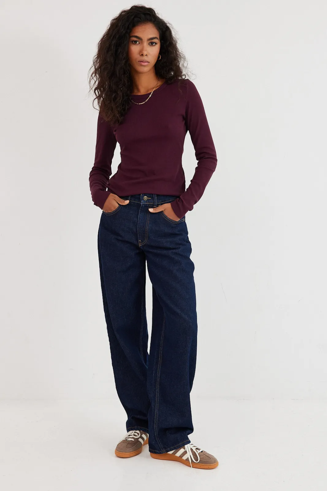 TALYA Spodnie^Jeansy Parker navy