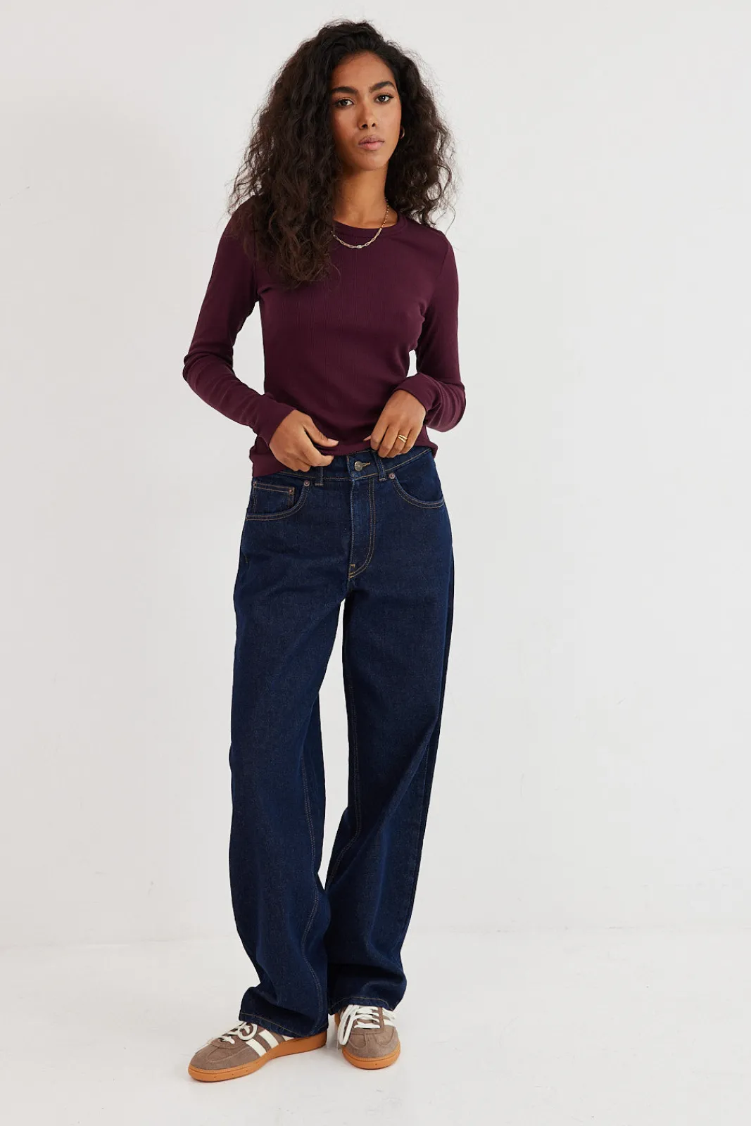 TALYA Spodnie^Jeansy Parker navy