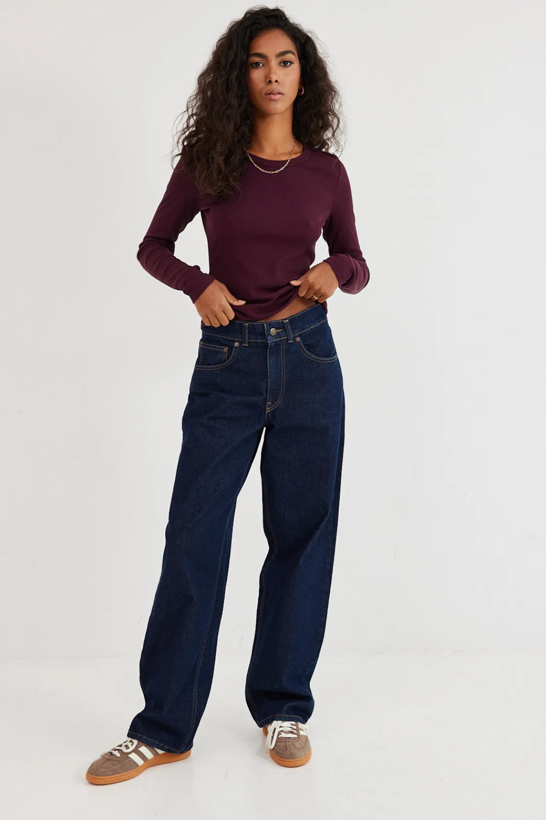 TALYA Spodnie^Jeansy Parker navy