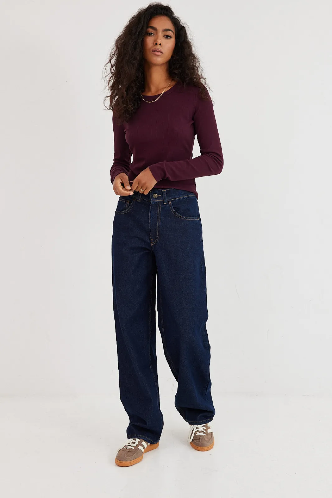 TALYA Spodnie^Jeansy Parker navy