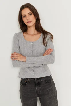 TALYA Longsleevy|Longsleevy^Kardigan Chloe grey