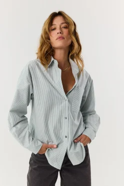 TALYA Koszule I Topy^Koszula Agnes green stripes