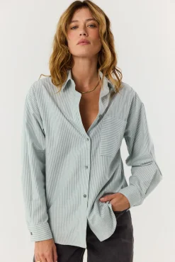 TALYA Koszule I Topy^Koszula Agnes green stripes