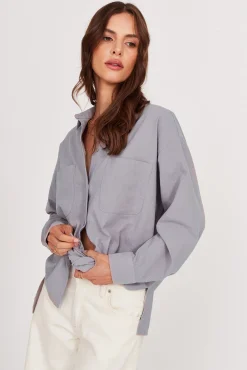 TALYA Koszule I Topy^Koszula Leya light steel