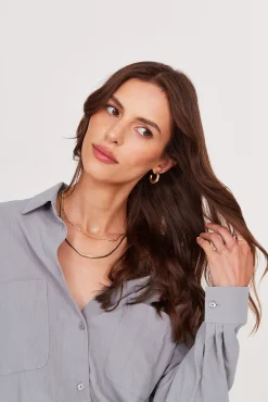 TALYA Koszule I Topy^Koszula Leya light steel