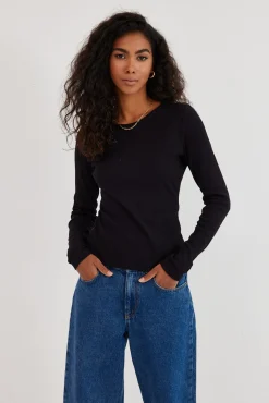 TALYA Longsleevy|Longsleevy^Longsleeve Bamboo black