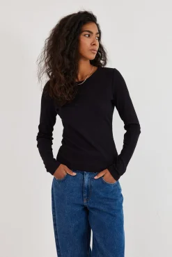 TALYA Longsleevy|Longsleevy^Longsleeve Bamboo black