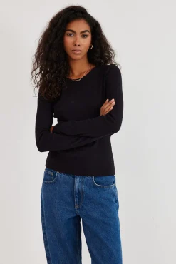 TALYA Longsleevy|Longsleevy^Longsleeve Bamboo black