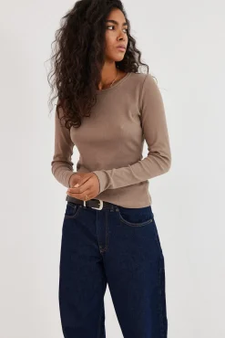 TALYA Longsleevy|Longsleevy^Longsleeve Bamboo cappuccino