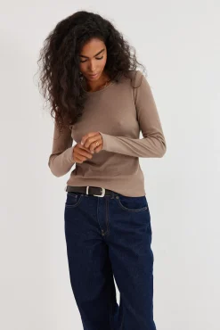 TALYA Longsleevy|Longsleevy^Longsleeve Bamboo cappuccino