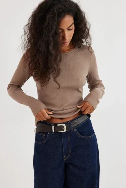 TALYA Longsleevy|Longsleevy^Longsleeve Bamboo cappuccino