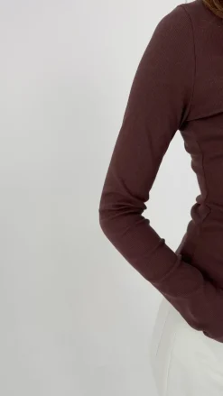 TALYA Koszule I Topy|Longsleevy^Longsleeve Bamboo chocolate
