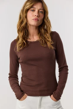 TALYA Koszule I Topy|Longsleevy^Longsleeve Bamboo chocolate
