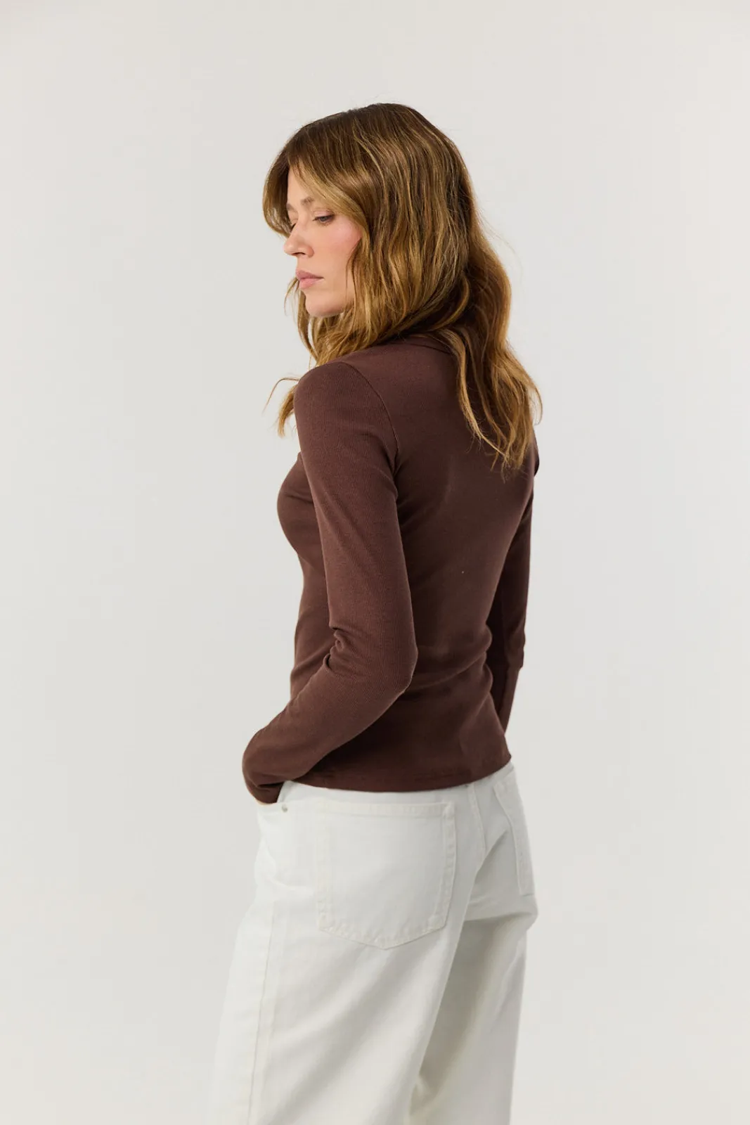 TALYA Koszule I Topy|Longsleevy^Longsleeve Bamboo chocolate