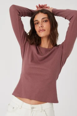 TALYA Longsleevy|Longsleevy^Longsleeve Bamboo dusty pink