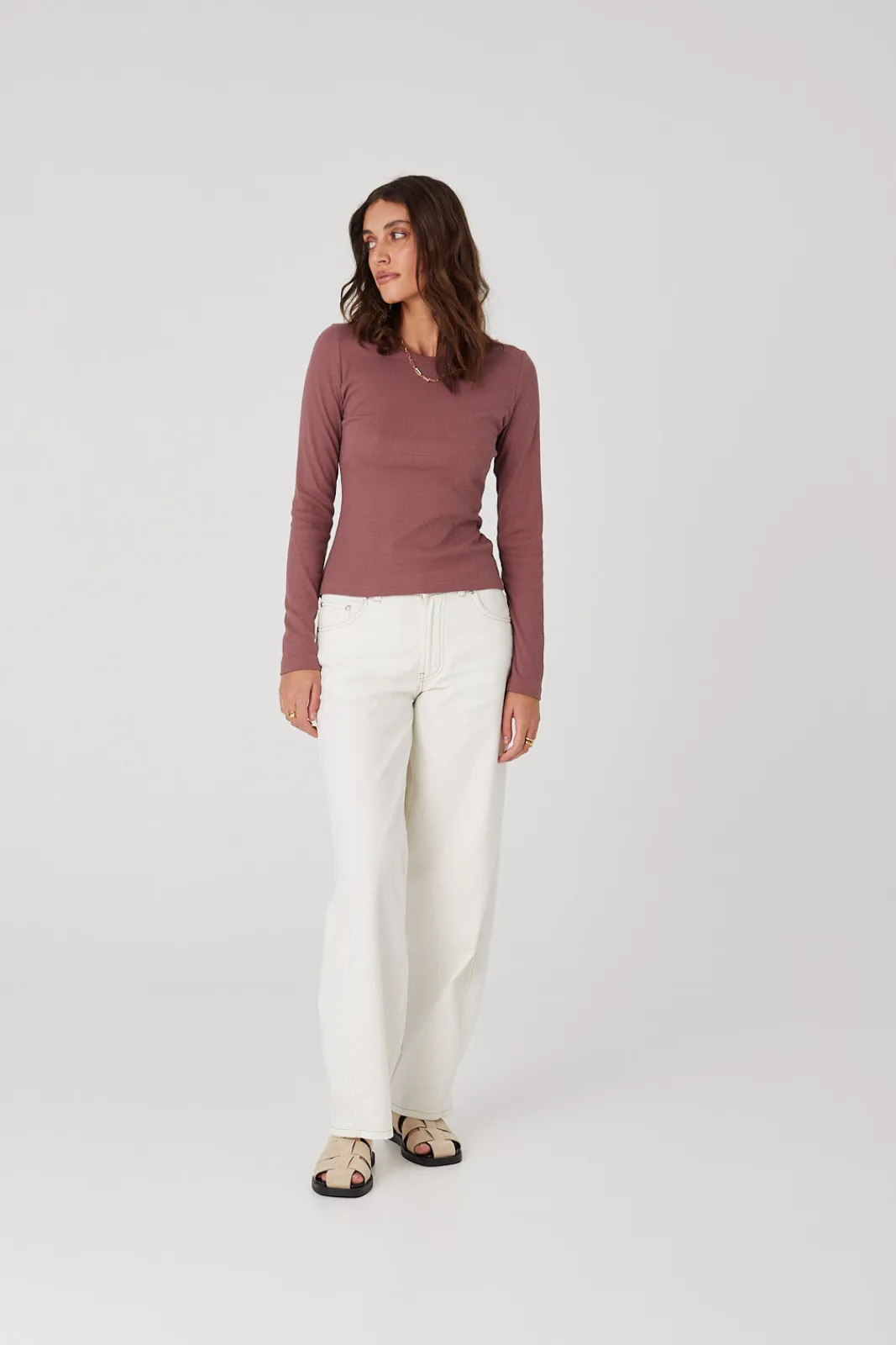 TALYA Longsleevy|Longsleevy^Longsleeve Bamboo dusty pink