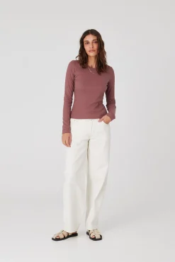 TALYA Longsleevy|Longsleevy^Longsleeve Bamboo dusty pink