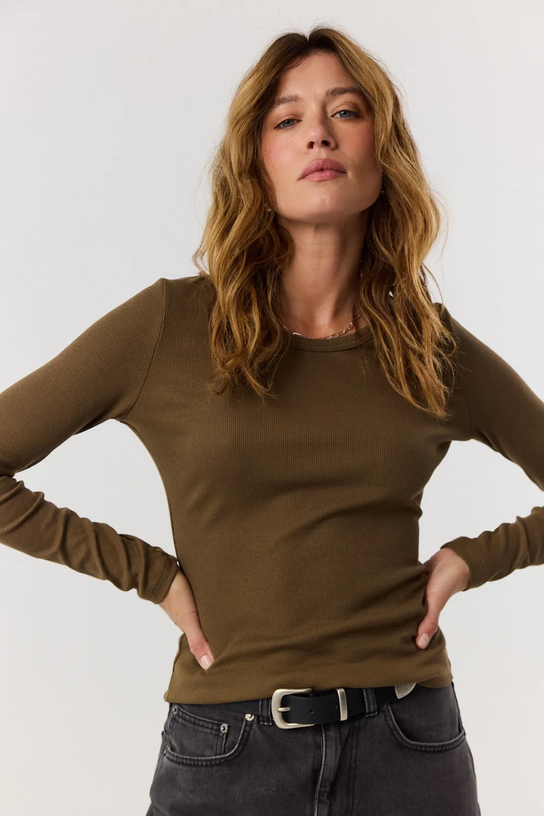TALYA Longsleevy|Longsleevy^Longsleeve Bamboo khaki