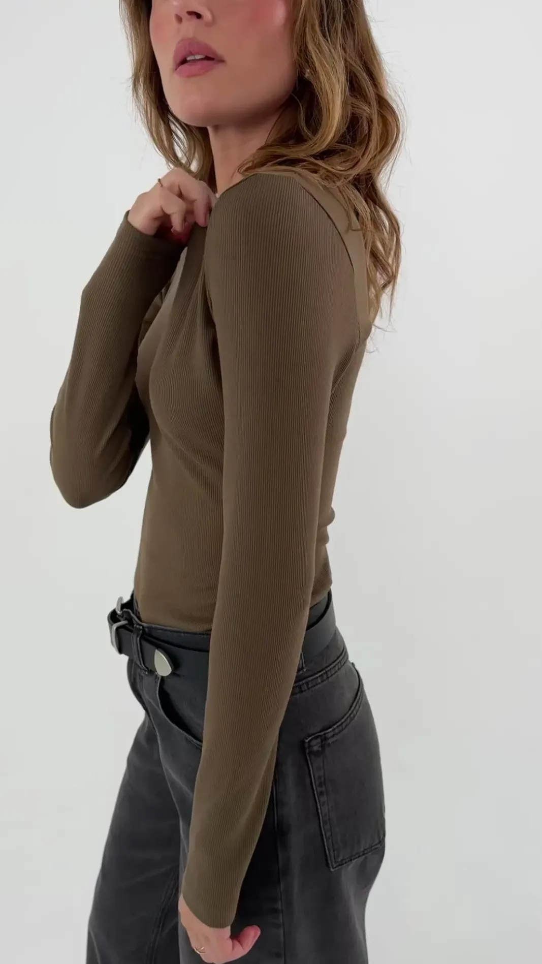 TALYA Longsleevy|Longsleevy^Longsleeve Bamboo khaki