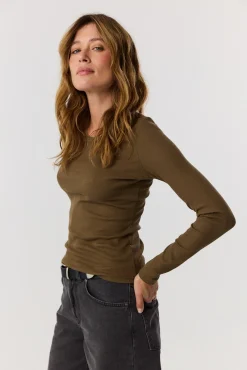 TALYA Longsleevy|Longsleevy^Longsleeve Bamboo khaki